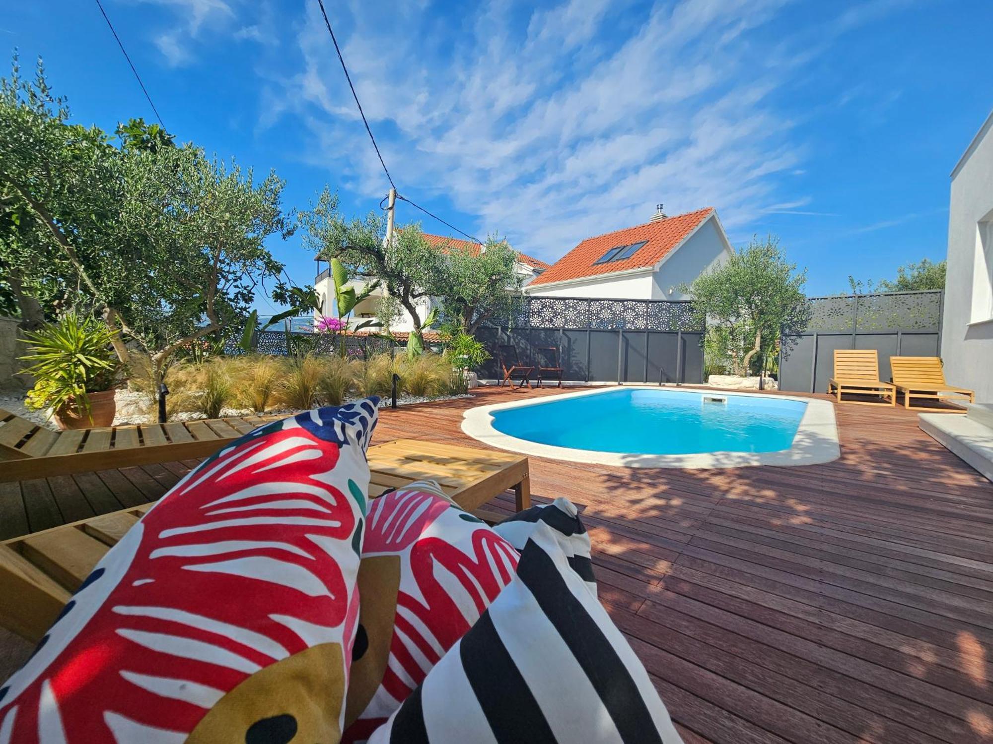 The Three Flowers Pool House Trogir Exterior foto