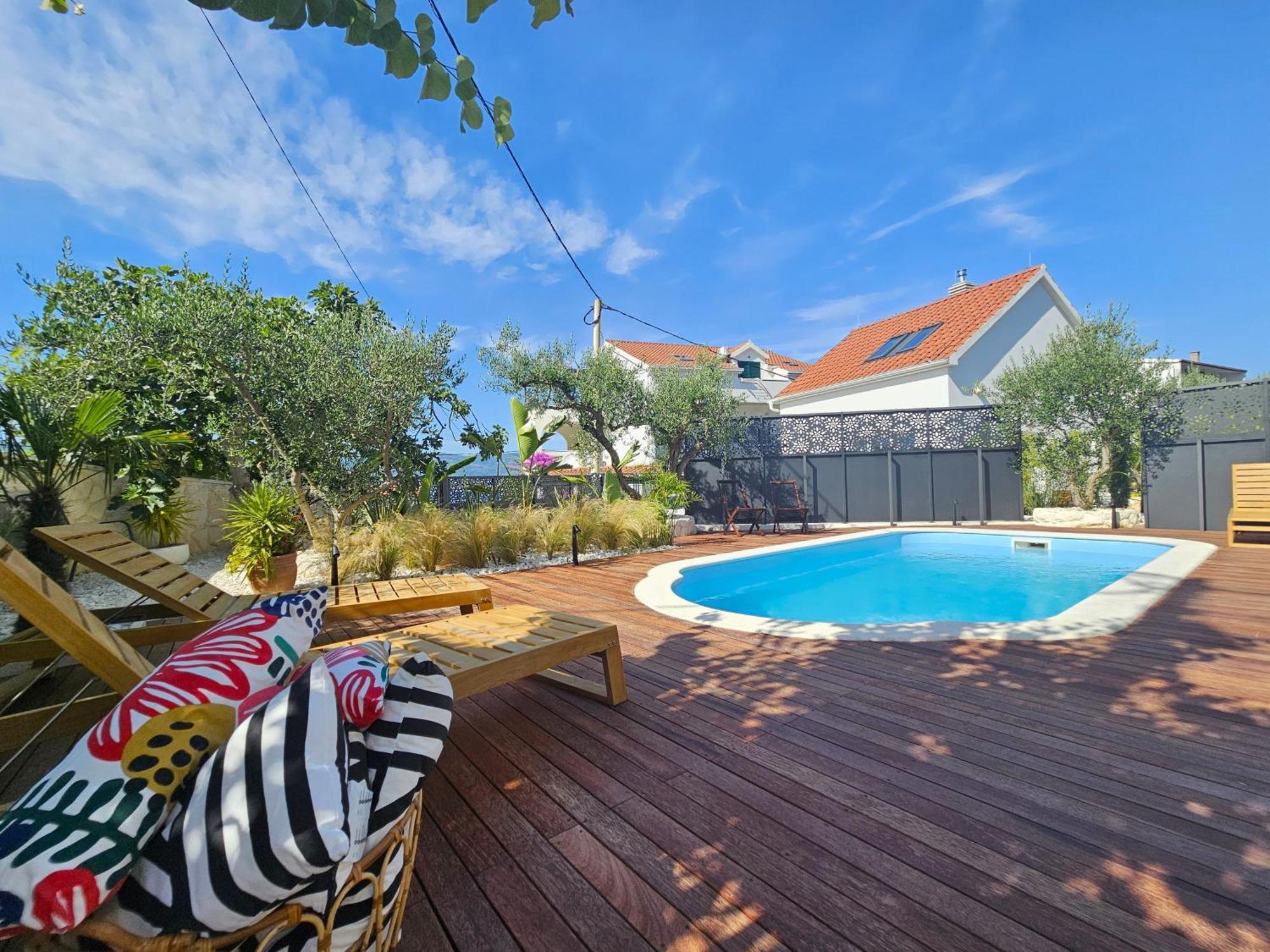 The Three Flowers Pool House Trogir Exterior foto